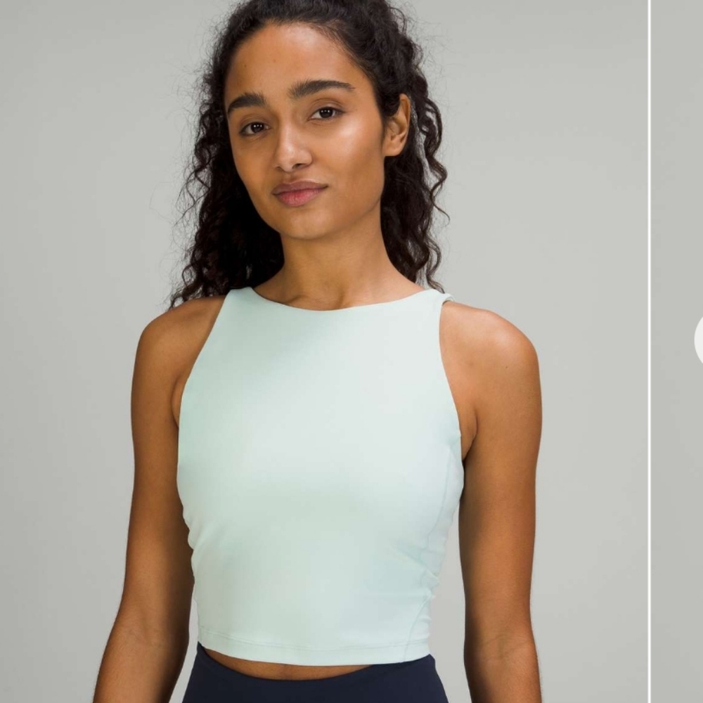 Lululemon Align High Neck Tank Top Delicate Mint Sz 6